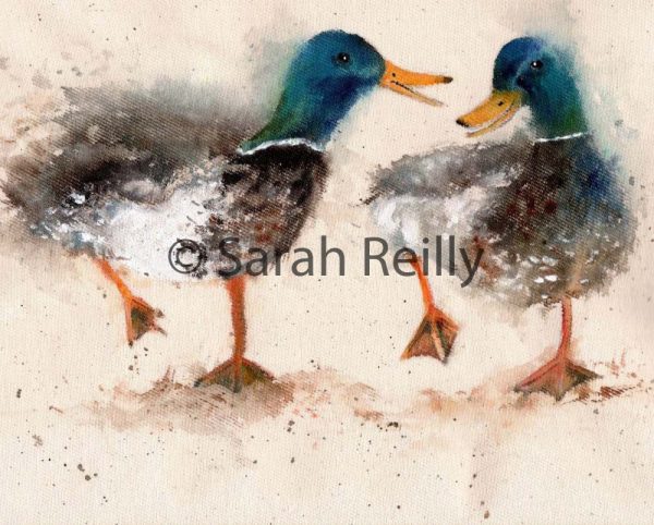 Catching up with the Gossip by Sarah Reilly, Suffolk Artist, Love Country by Sarah Reilly