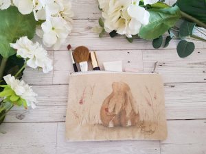 Always Hare Cosmetic Case by Sarah Reilly