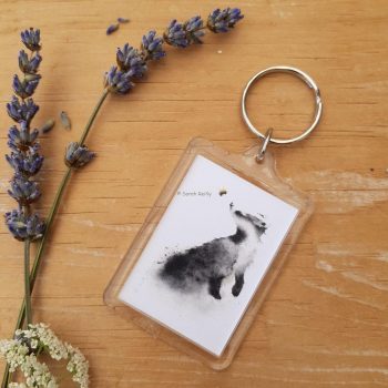 Badger and Bee Keyring