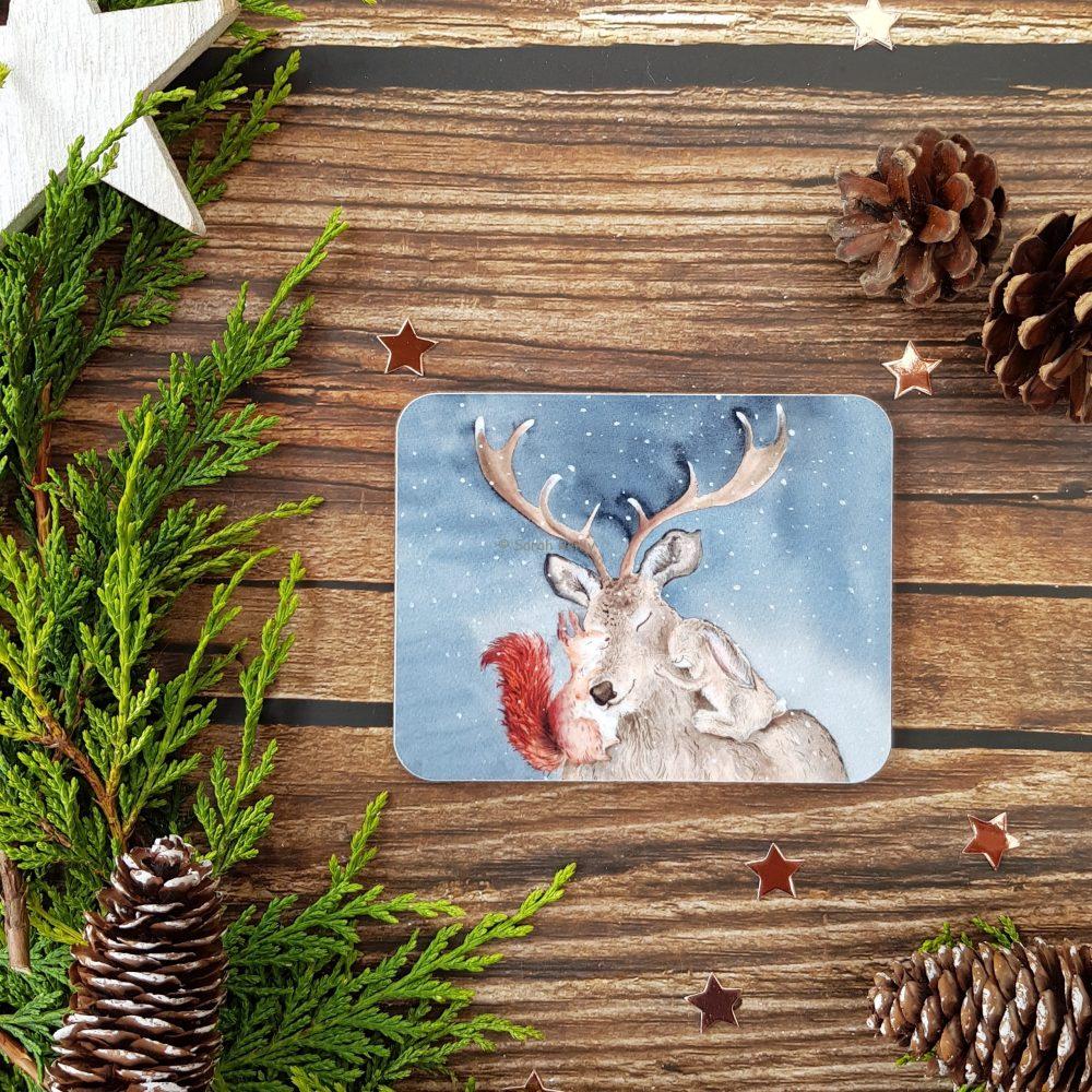 Christmas Cuddles Coaster