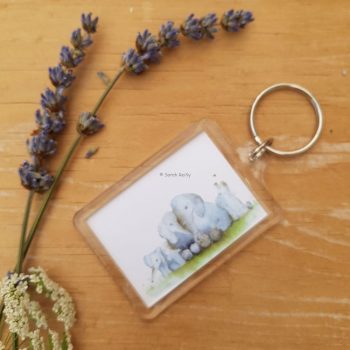 Elephant Family Keyring