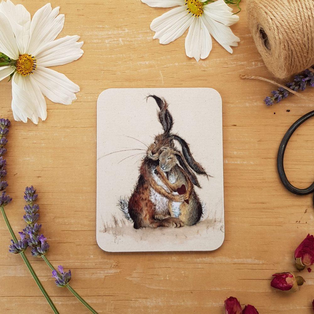 Hares my Heart Coaster