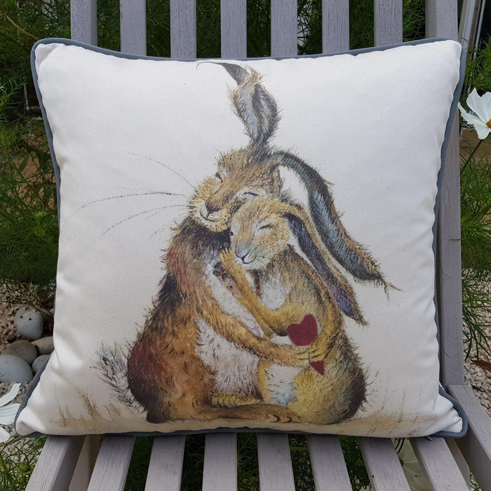 Hares my Heart Cushion Cover
