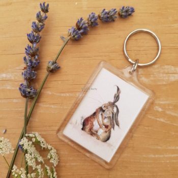 Hares my Heart Keyring