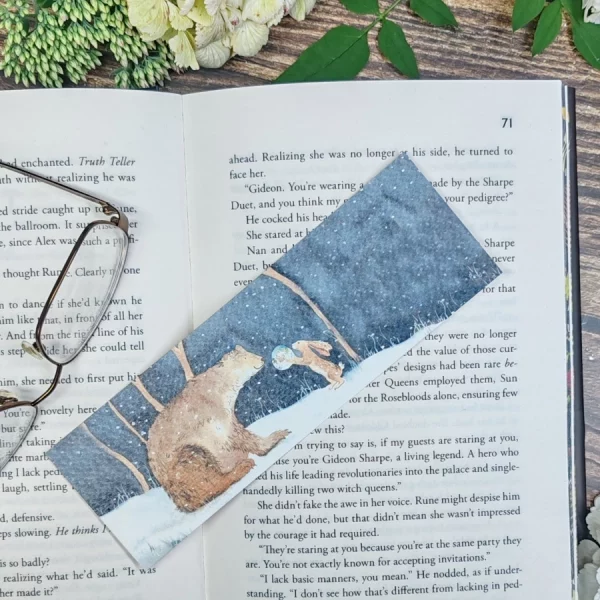 The Bear and the Hare in Winter Bookmark