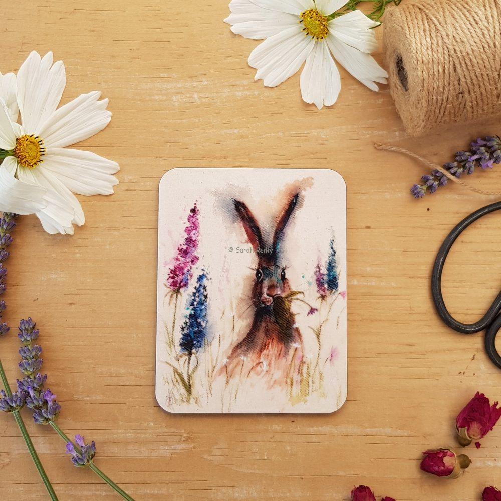 Munching in the Flower Garden Coaster