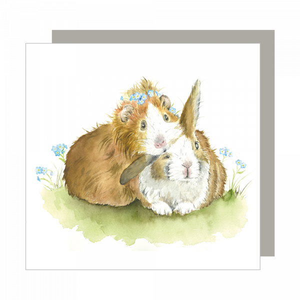 Wiggles and Whiskers Greeting Card