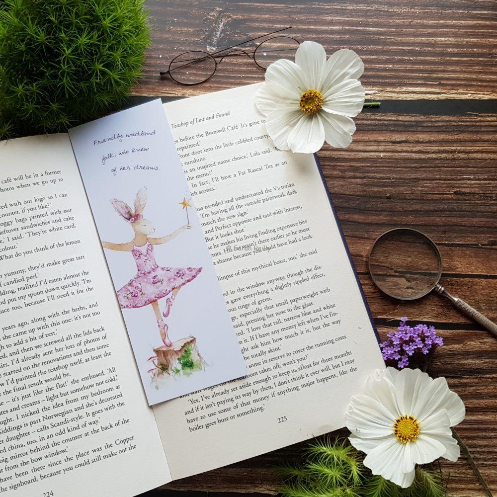 Bunny Ballerina Bookmark
