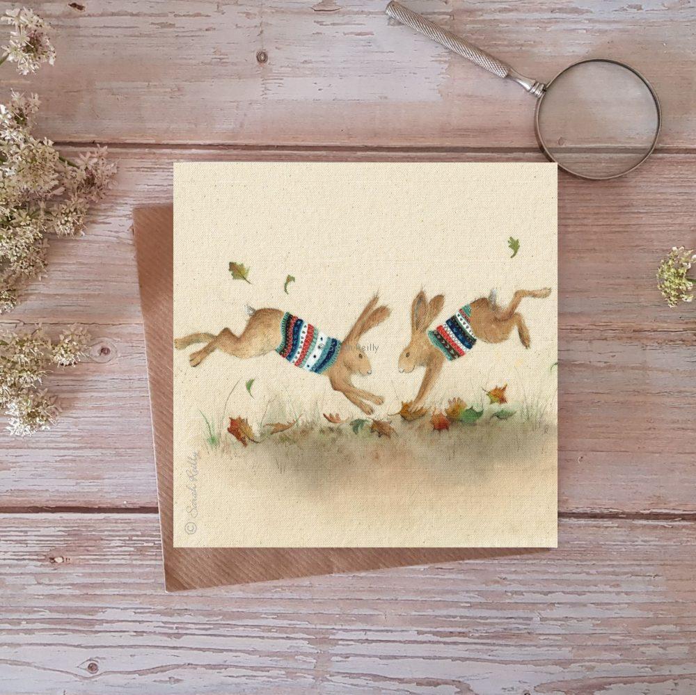Winter Jumpers Greeting Card