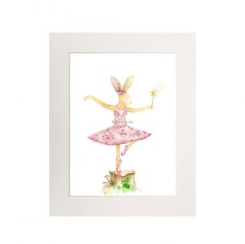 Bunny Ballerina Print (Portrait)