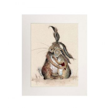 Hares my Heart Print (Portrait)