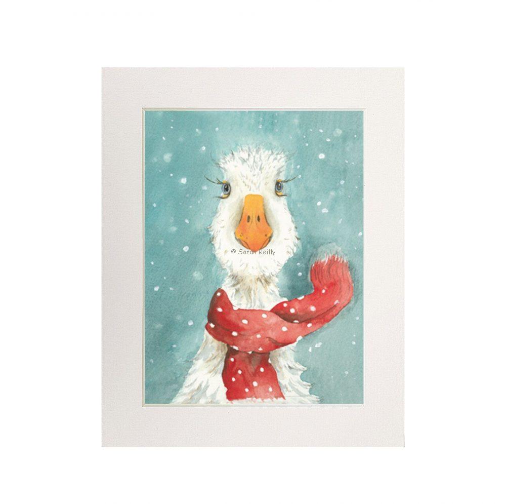 The Christmas Scarf Print (Portrait)