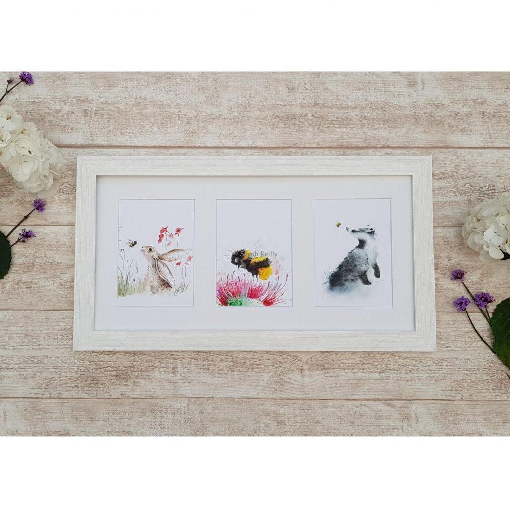 For the Love of Bees Collection Signature Framed Triptych