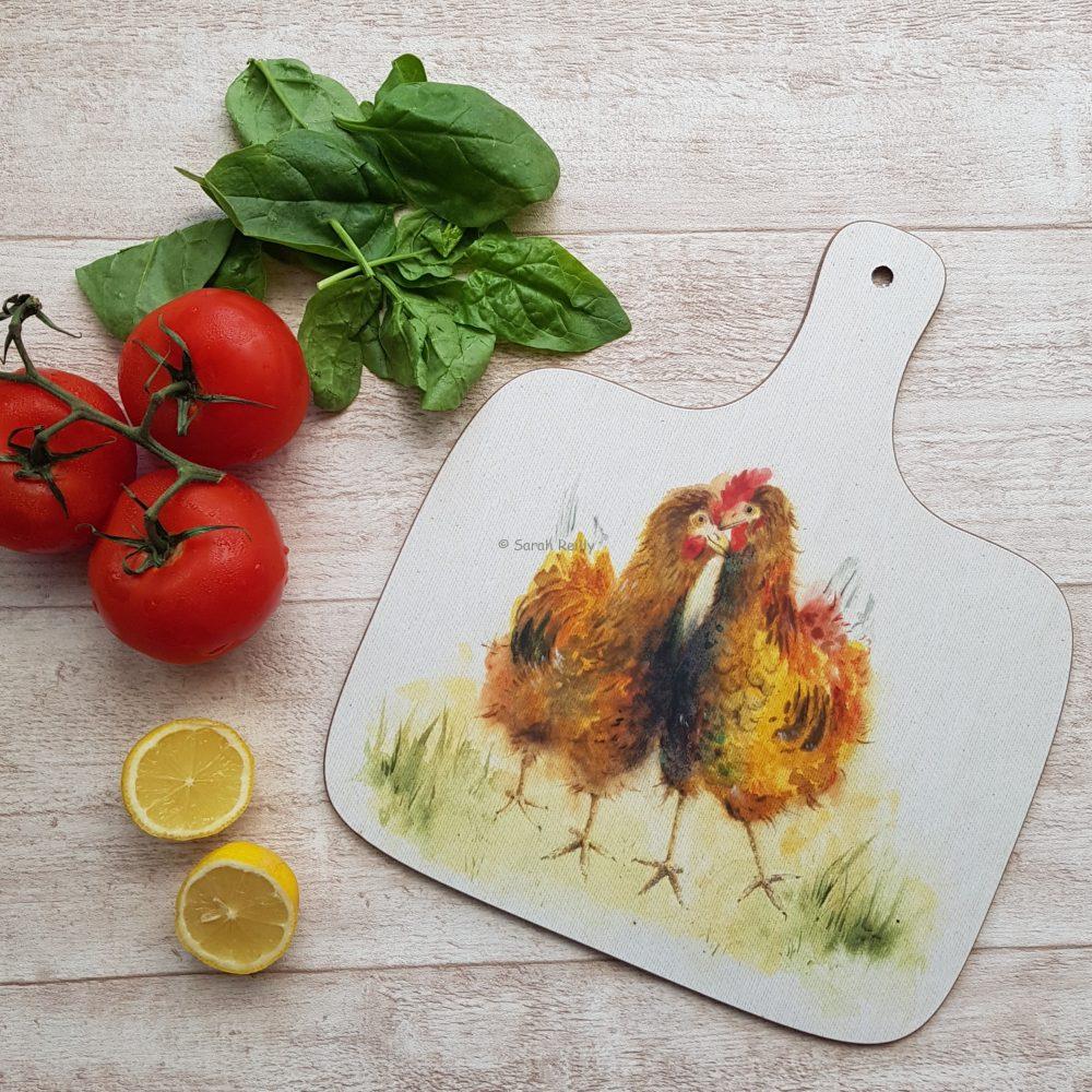 Girls of a Feather Chopping Board