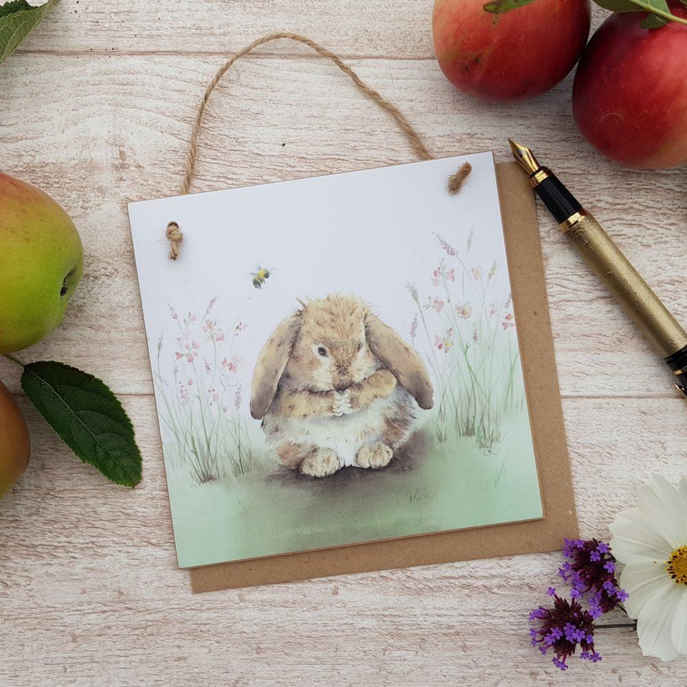 Honey Bunny Wooden Forever Card