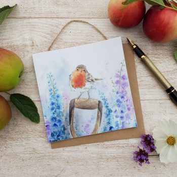 Rosie Robin Wooden Forever Card