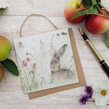 Spring is Hare Wooden Forever Card