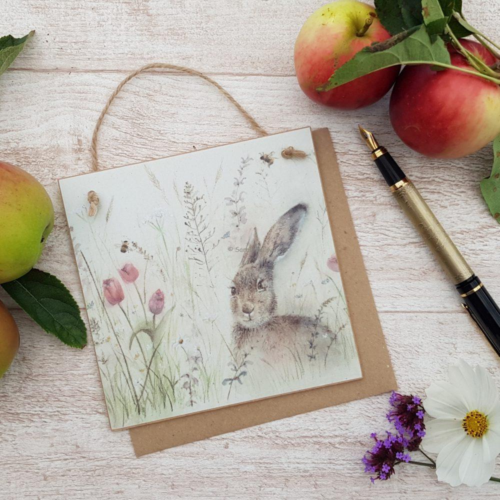 Spring is Hare Wooden Forever Card