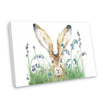 Curious Hare Canvas Print