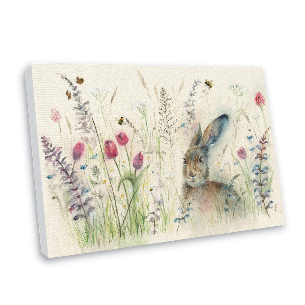 REDUCED Spring is Hare Canvas Print