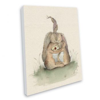 Hares my Family Canvas Print