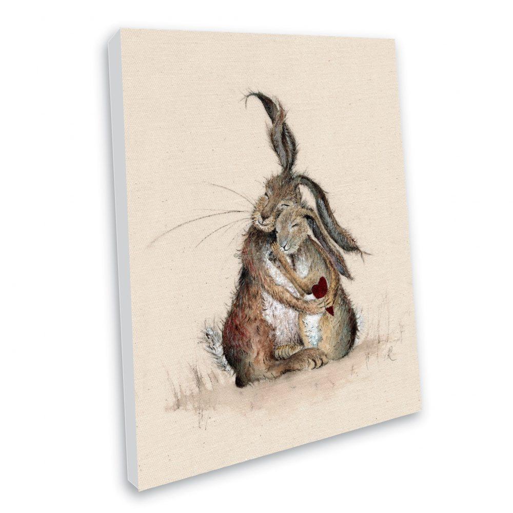 Hares my Heart Canvas Print