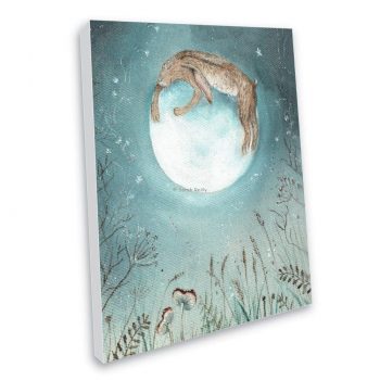 Hugging the Moon Canvas Print