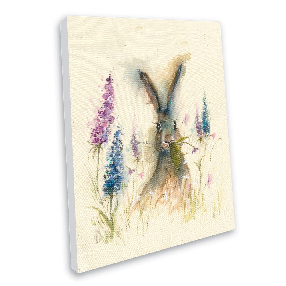 Munching in the Flower Garden Canvas Print