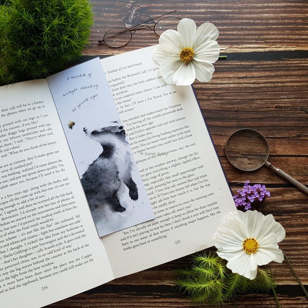 Badger and Bee Bookmark