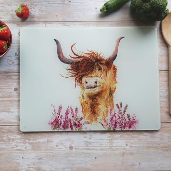 Highland Harriet Large Glass Cutting Board
