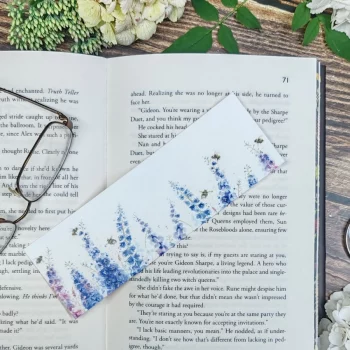 Dangling in the Delphiniums Bookmark