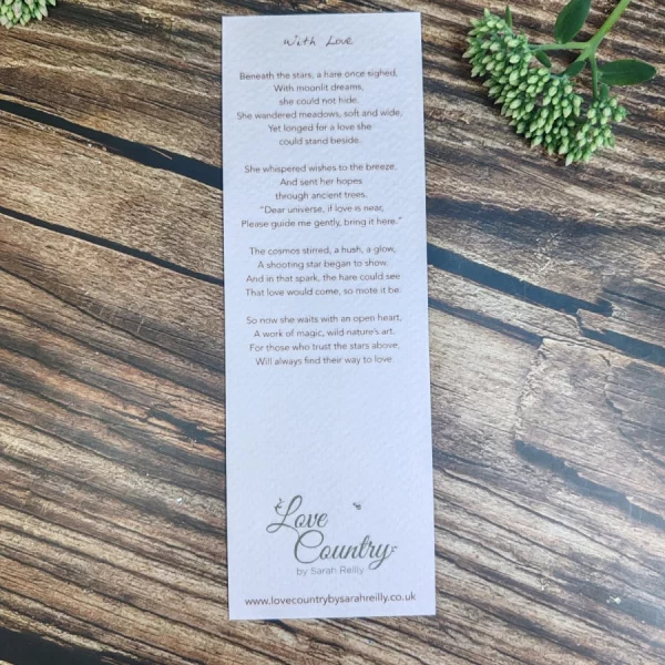 With Love Bookmark - Image 2