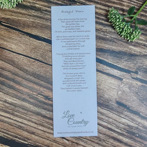 Peaceful Moon Bookmark - Image 2