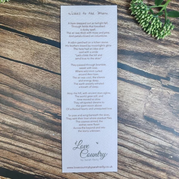 Wishes to the Moon Bookmark - Image 2