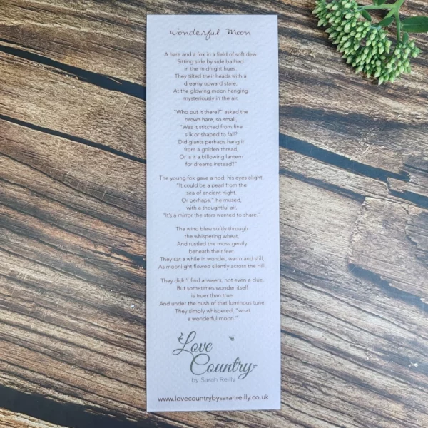 Wonderful Moon Bookmark - Image 2