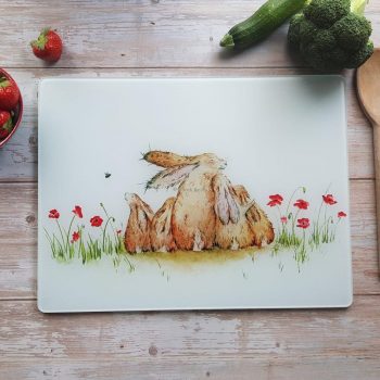 Our Family Large Glass Cutting Board