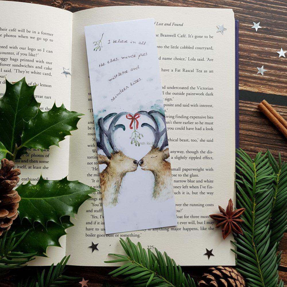 Reindeer Kisses Bookmark