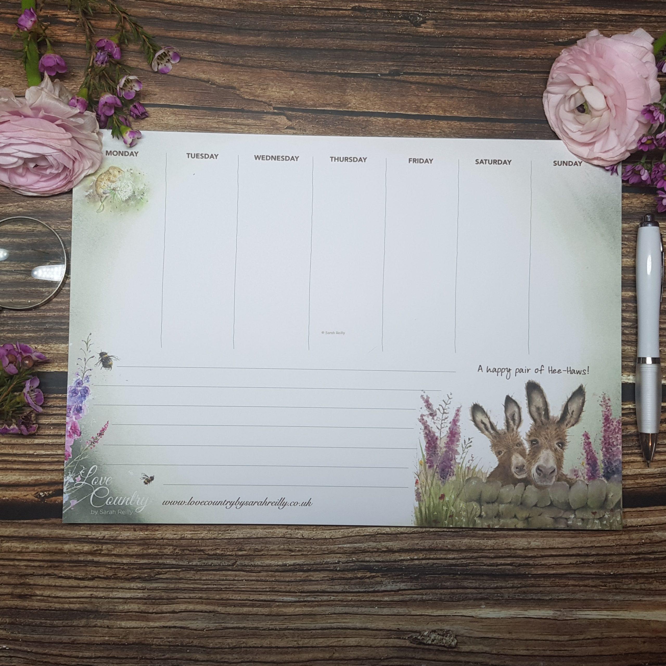 Donkey Weekly Planner