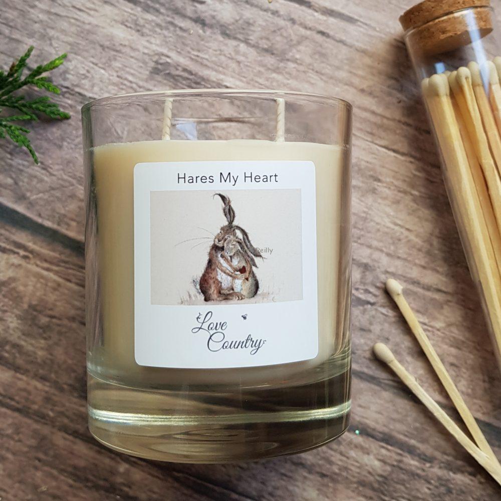 Hares my Heart Candle - Image 4