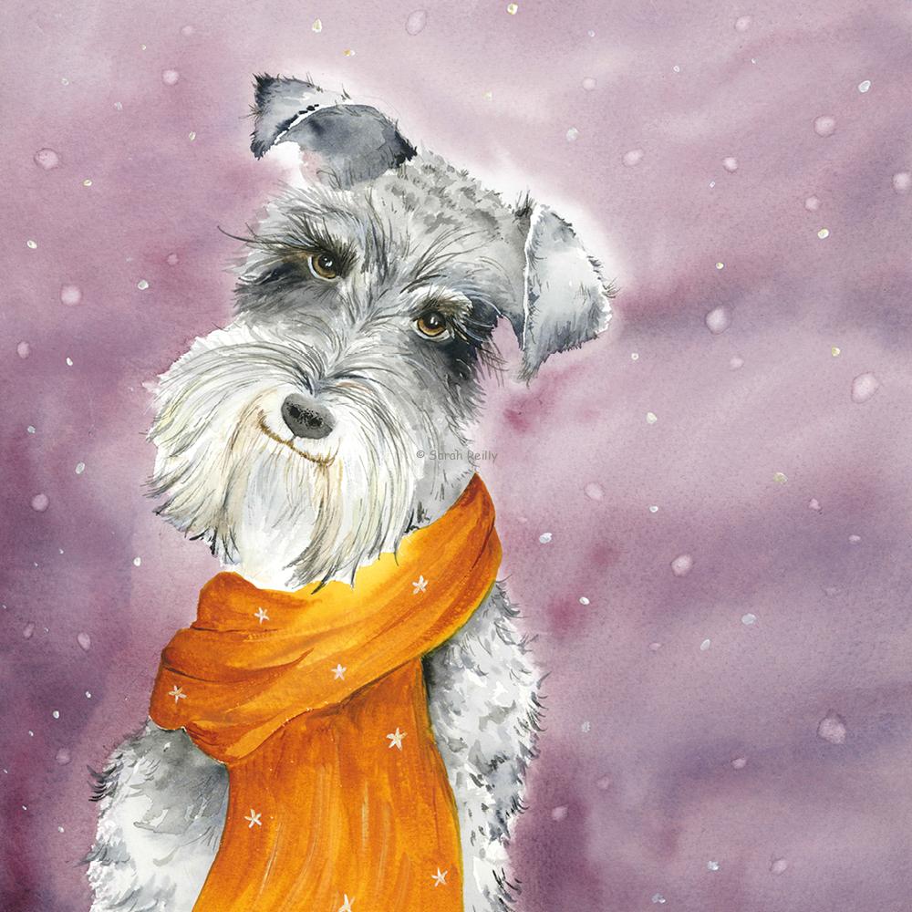 Baby It's Cold Outside Paw Prints Greeting Card
