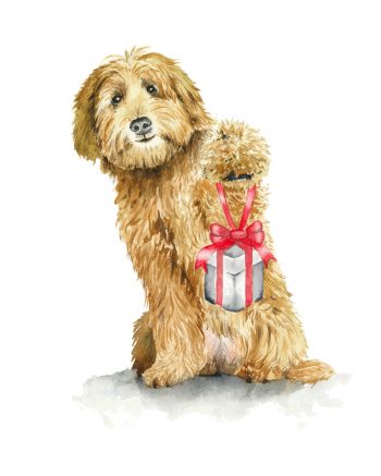 Special Delivery Paw Prints Greeting Card