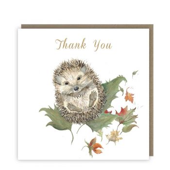 Love Country by Sarah Reilly - Mr Prickles Hedgehog Thank You Card Pack