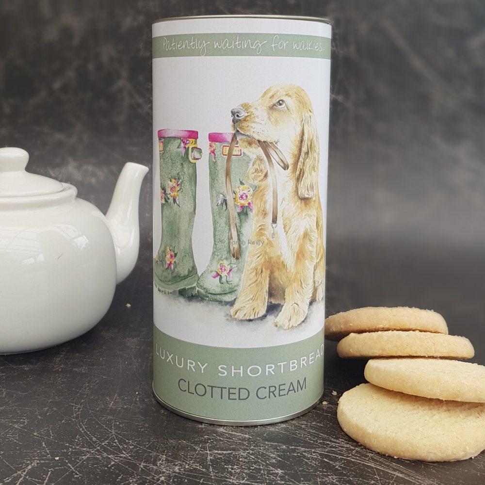 Waiting for Walkies Biscuit Drum