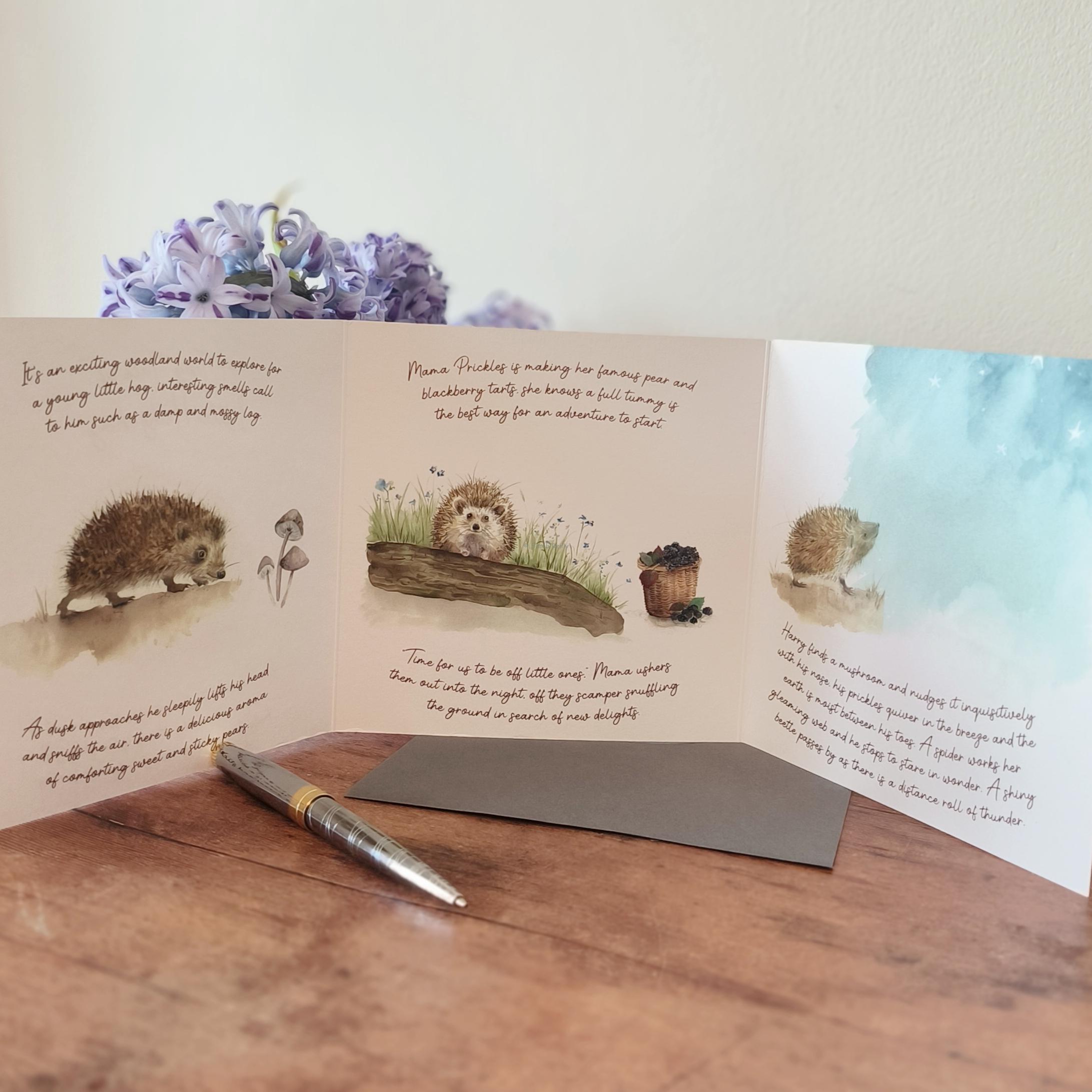 Tiny Tale of Little Hedgehog Extending Card - Image 2