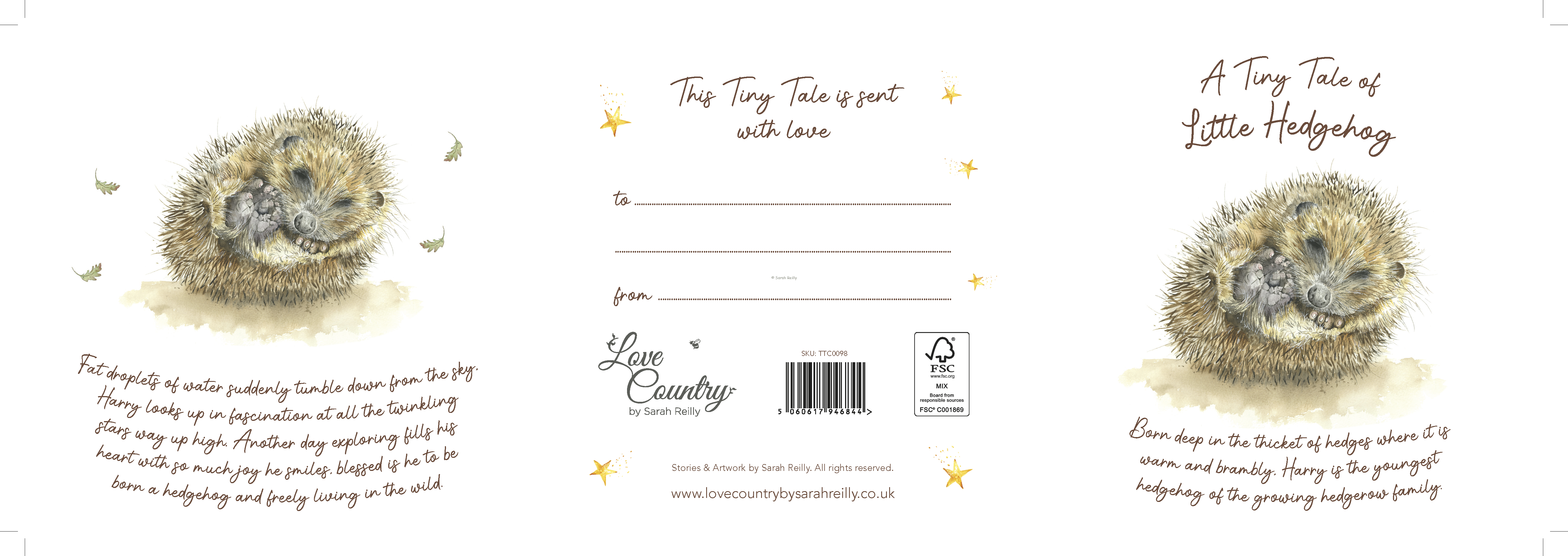 Tiny Tale of Little Hedgehog Extending Card - Image 5