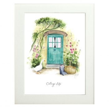 Cottage Core Cottage Life mounted print