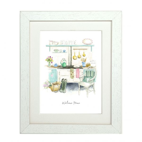 Cottage Core Welcome Home framed print