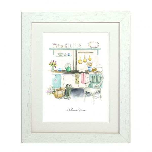 Cottage Core Welcome Home framed print