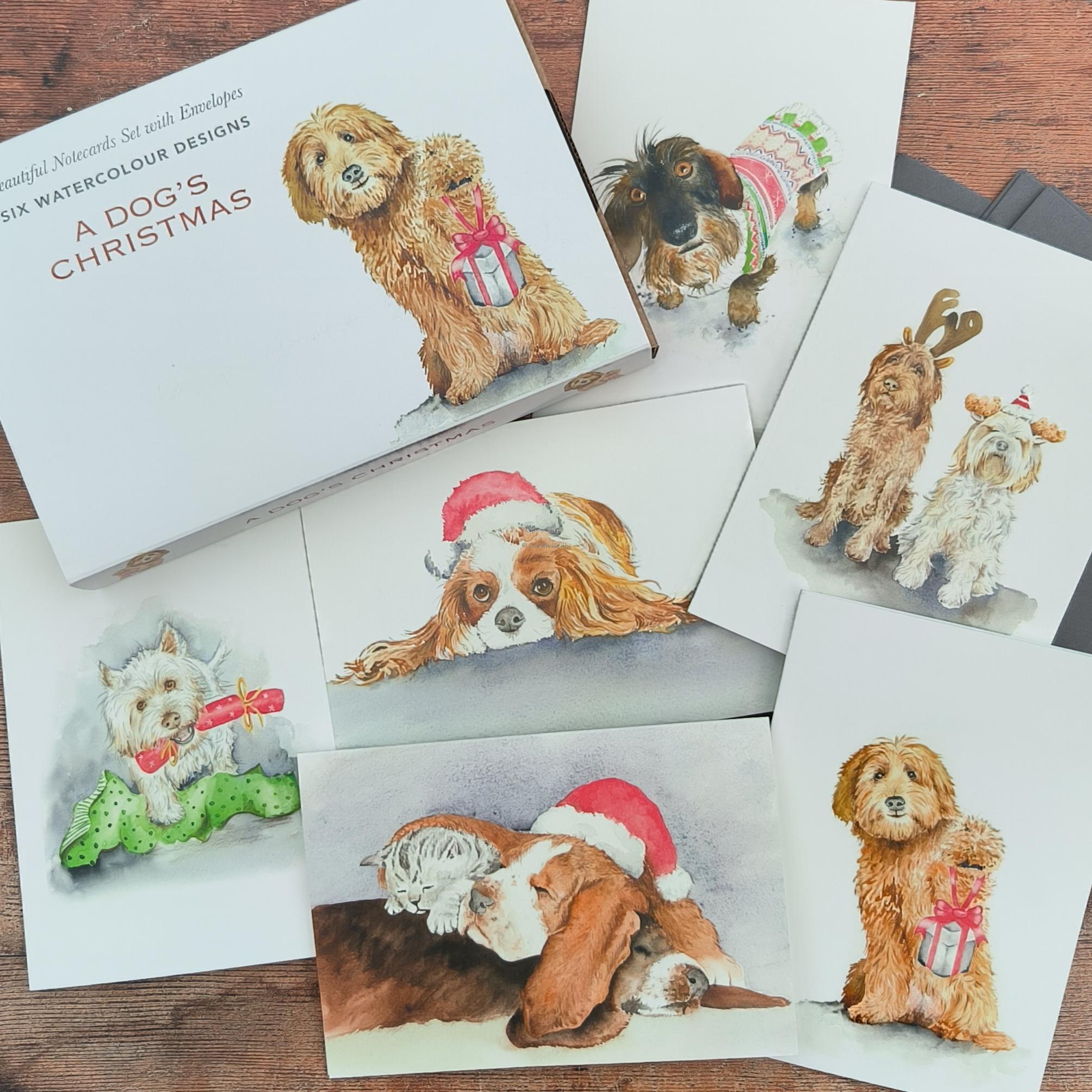 A Dog's Christmas Boxed Notecard Set