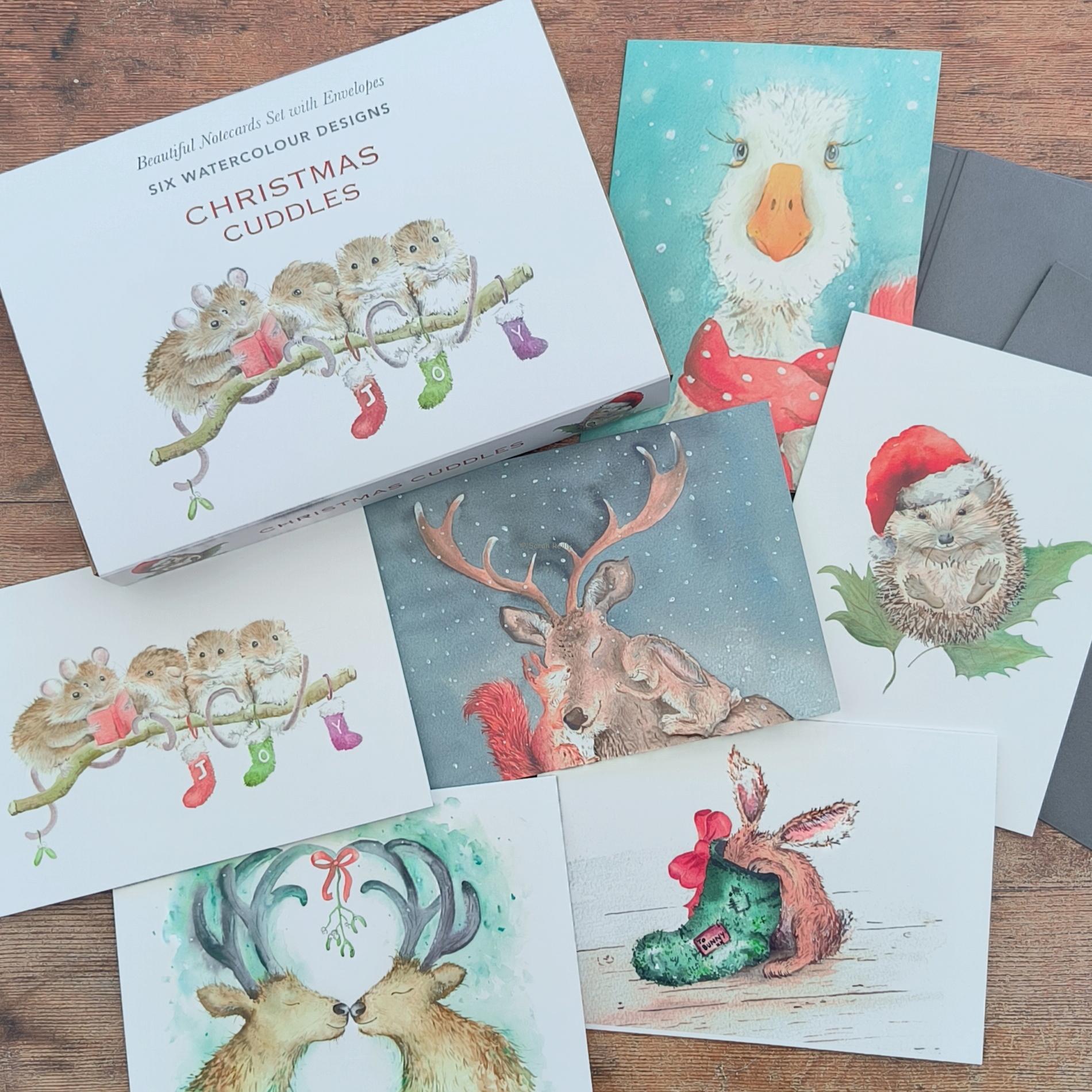 Christmas Cuddles Boxed Notecard Set